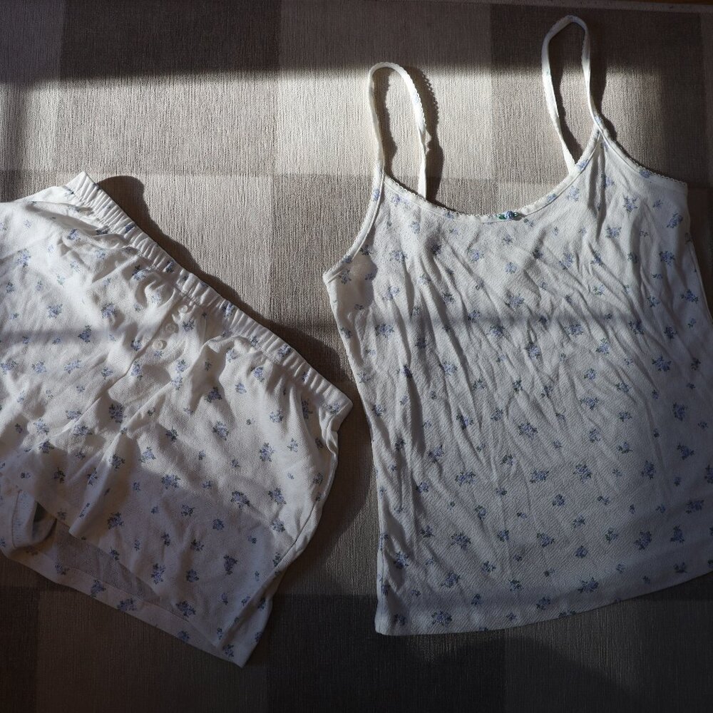 Laura Ashley Womens Pajama Set Size L